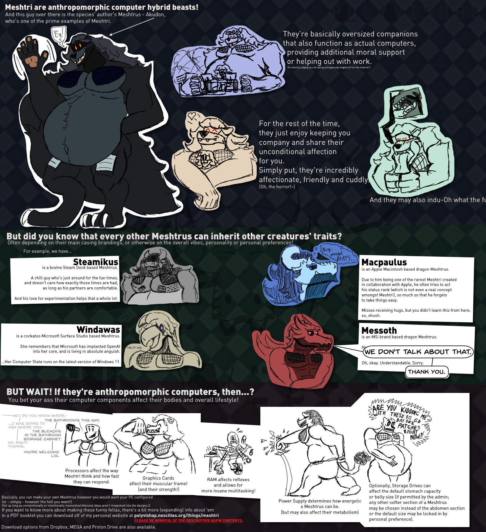 Multi-part species info sheet.